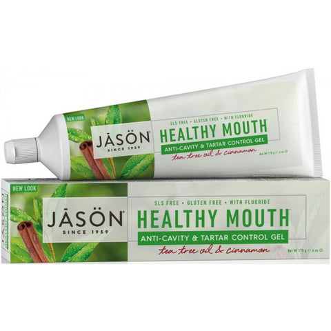 JASON Healthy Mouth Anti-Cavity & Tartar Control Gel Tea Tree Oil & Cinnamon