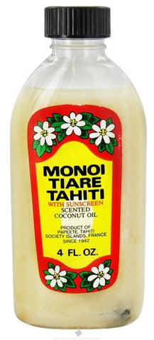 Monoi Tiare Tahiti Coconut Oil Sunscreen Scented SPF2
