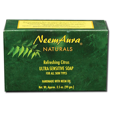 Neemaura Naturals Neem Soap Refreshing Citrus All Skin Types