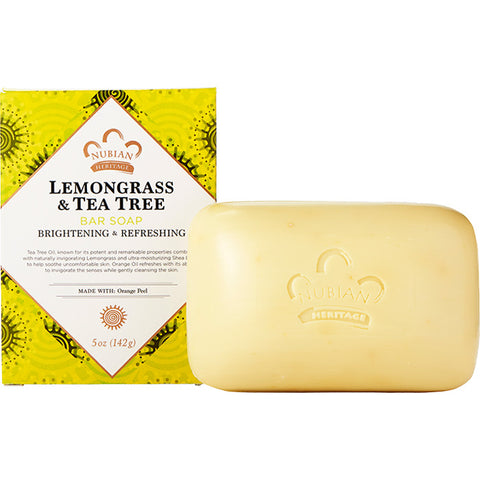 NUBIAN HERITAGE - Lemongrass & Tea Tree Bar Soap