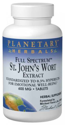 Planetary Herbals St Johns Wort Extract Full Spectrum 600 mg