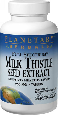 Planetary Herbals Silymarin 80 Full Spectrum Milk Thistle Seed Extract
