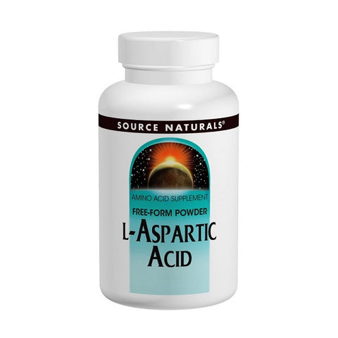 Source Naturals L Aspartic Acid 1 9 g Powder