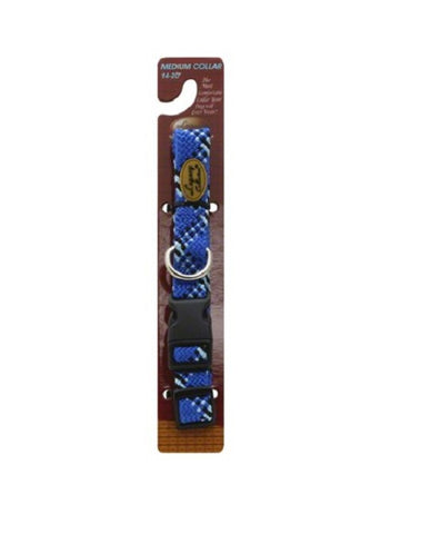 LEGACY COLLECTION - 3/4" Woven Dog Collar Blue Large