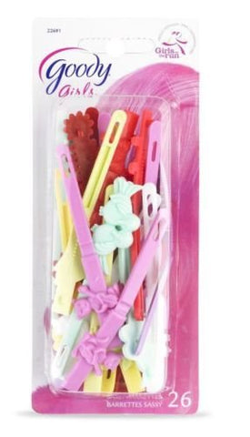 GOODY - Girls Sassy Barrettes Assorted Colors