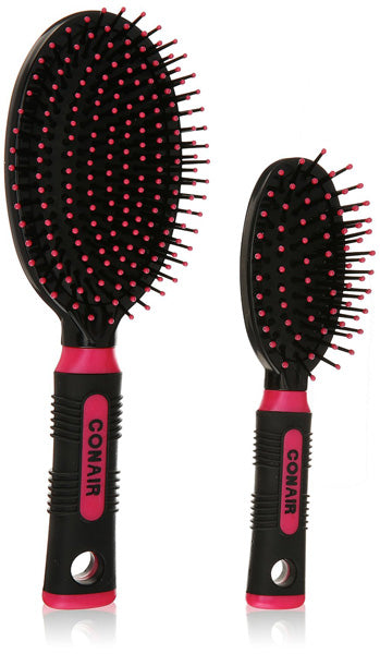 CONAIR - Professional Full and Mid Size Nylon Cushion Brush Set