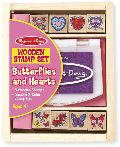 MELISSA & DOUG - Butterfly & Heart Stamp Set