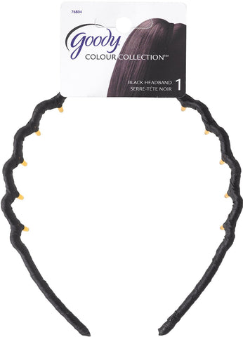 GOODY - Colour Collection Ribbon Wrapped Headband Black