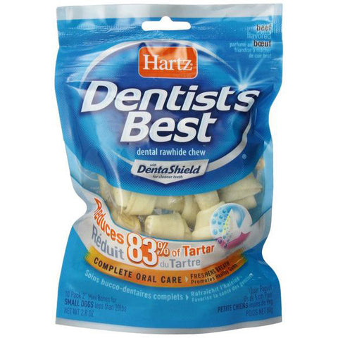 HARTZ - Dentist's Best with DentaShield Rawhide Chews for Dogs