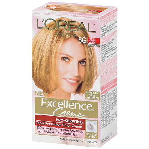 L'OREAL - Excellence Color Creme  8G Golden Blonde