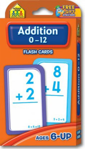 SCHOOL ZONE - Addition 0-12 Flash Cards