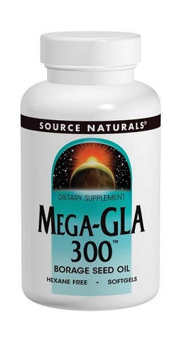 Source Naturals - Mega-GLA 300 Borage Seed Oil - 30 softgels