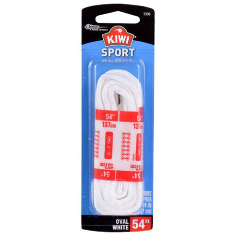 KIWI - Sport Oval Athletic Shoe Laces White