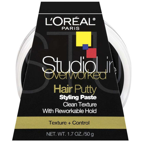 L'OREAL - Studio Overworked Hair Putty Styling Gel