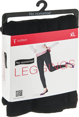NO NONSENSE - Cotton Leggings Black X-Large