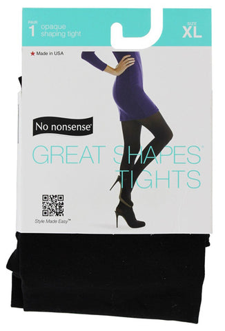 NO NONSENSE - Great Shapes Opaque Shaping Tight Black X-Large