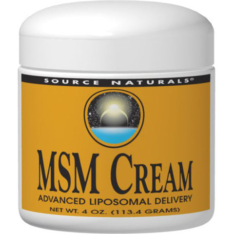 SOURCE NATURALS - MSM Cream, Advanced Liposomal Delivery