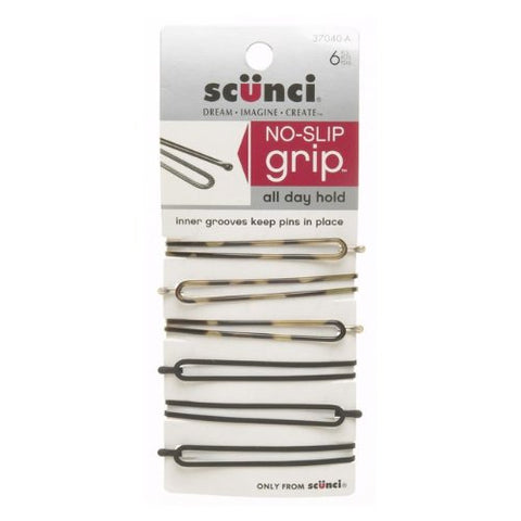 SCUNCI - No-Slip Grip Oval Bobby Pins