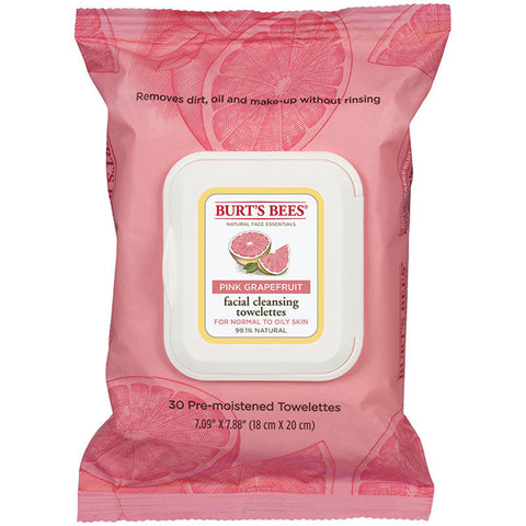BURT'S BEES - Pink Grapefruit Facial Cleansing Towelettes
