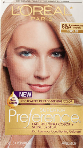 L'OREAL - Superior Preference Fade Defying Color 8.5A Champagne Blonde