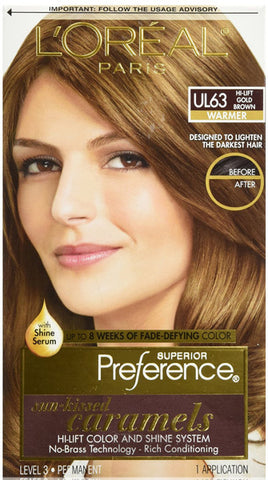L'OREAL - Superior Preference Fade Defying Color UL63 Hi-Lift Gold Brown