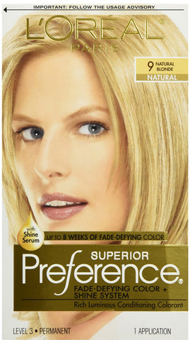 L'OREAL - Superior Preference Hair Color 9 Natural Blonde