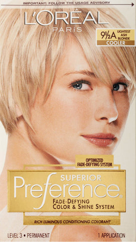 L'OREAL - Superior Preference Hair Color 9.5A Lightest Ash Blonde