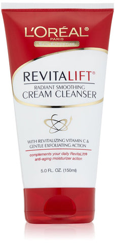 L'OREAL - RevitaLift Radiant Smoothing Cream Cleanser - 5 fl. oz. (150 ml)