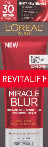 L'OREAL - RevitaLift Miracle Blur Instant Skin Smoother Finishing Cream SPF 30