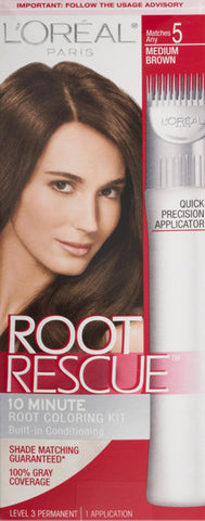 L'OREAL - Root Rescue Hair Color 5 Medium Brown