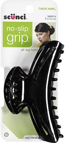 SCUNCI - No Slip Grip All Day Hold Hair Claw Clip Jaw for Thick Hair
