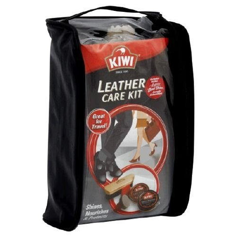 KIWI - Leather Care Travel Kit Brown