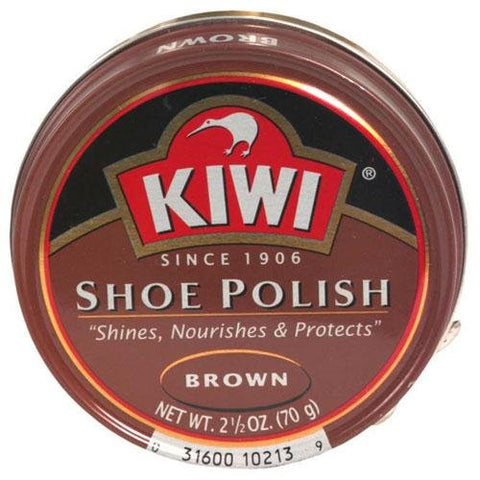 KIWI - Brown Shoe Polish Paste Giant Size