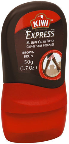 KIWI - Express No Buff Cream Polish Brown