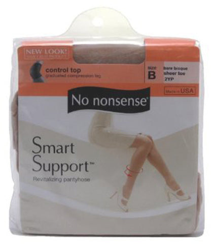 NO NONSENSE - Smart Support Control Top Pantyhose Midnight Black Size B