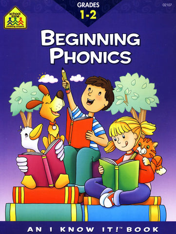 SCHOOL ZONE - Beginning Phonics Grades 1-2 Workbook