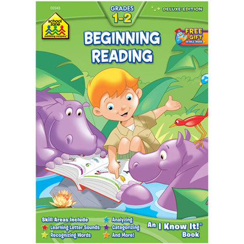 SCHOOL ZONE - Begining Reading Grades 1-2 Workbook