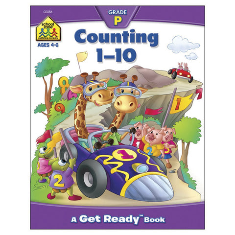 SCHOOL ZONE - Preschool Workbooks Counting 1-10