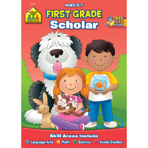 SCHOOL ZONE - First Grade Scholar Workbook