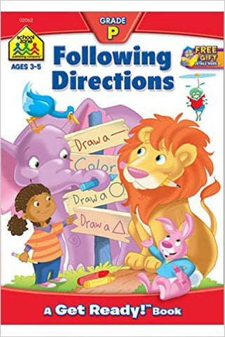SCHOOL ZONE - Following Directions Workbook