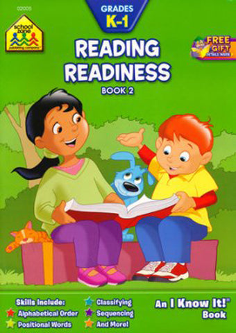 SCHOOL ZONE - Reading Readiness K-1 Book 2 Workbook