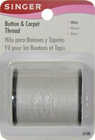 SINGER - Button/Carpet Thread White