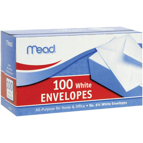 MEAD - Business Envelope 6-1/2 Inches Long, White