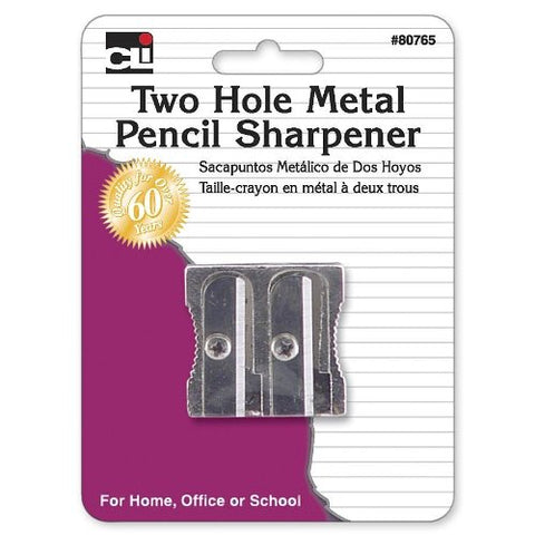 CHARLES LEONARD - Pencil Sharpener Two Hole Metal