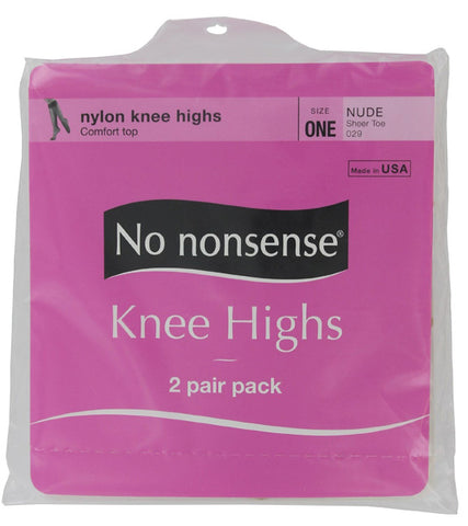 NO NONSENSE - Knee High Sheer Toe Nude Onesize