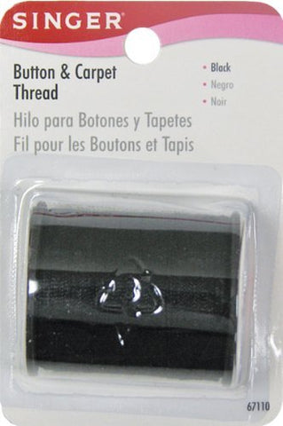 SINGER - Button/Carpet Thread Black
