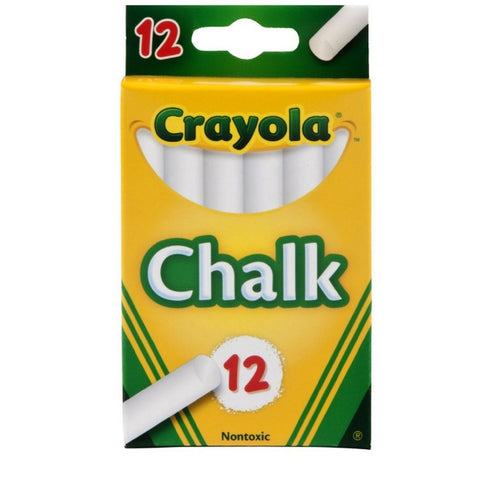 CRAYOLA - White Chalk for Blackboards and Paper