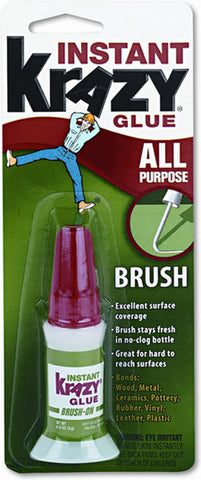 KRAZY - Instant Krazy Glue All-Purpose Brush-On
