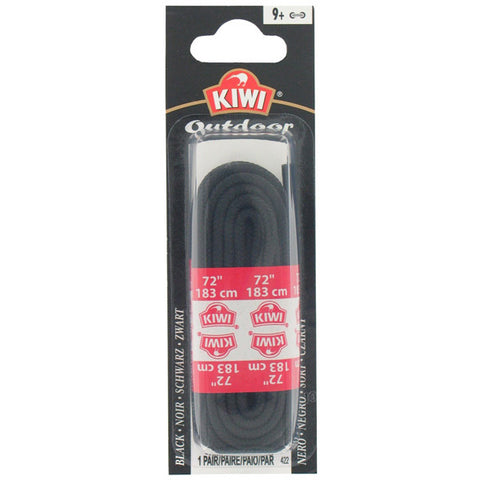 KIWI - Black Outdoor Shoe Laces 72"