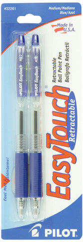EASY TOUCH - Retractable Ball Point Pens Medium Point Blue Ink